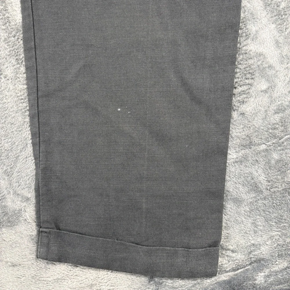 Club‎ Room Pleated Linen Cotton Blend Pants Mens 42x30 Gray